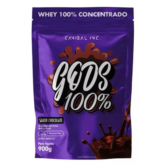 Gods 100% Whey Concentrado 900g Canibal