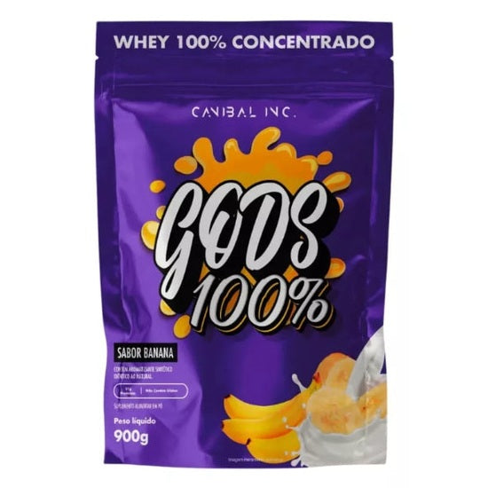 Gods 100% Whey Concentrado 900g Canibal
