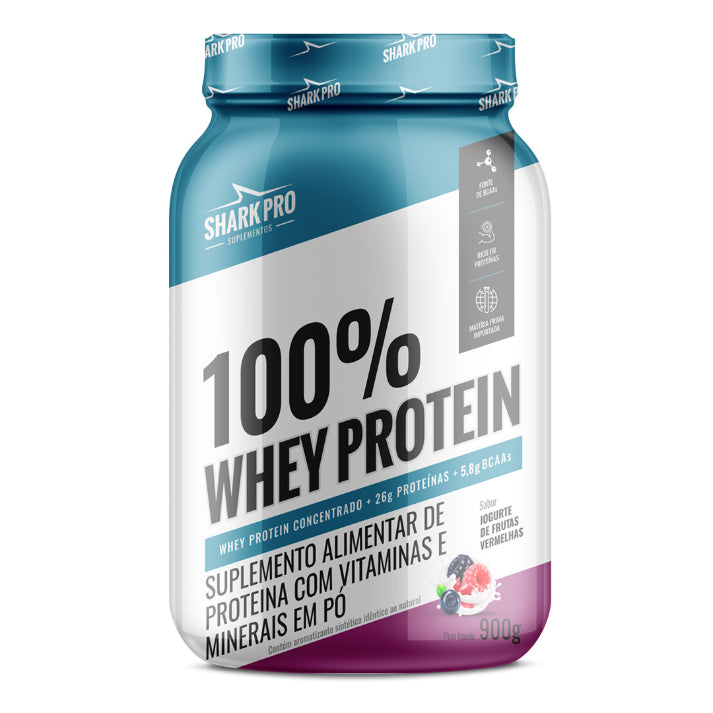 100% Whey Protein Pote 900g - Shark Pro
