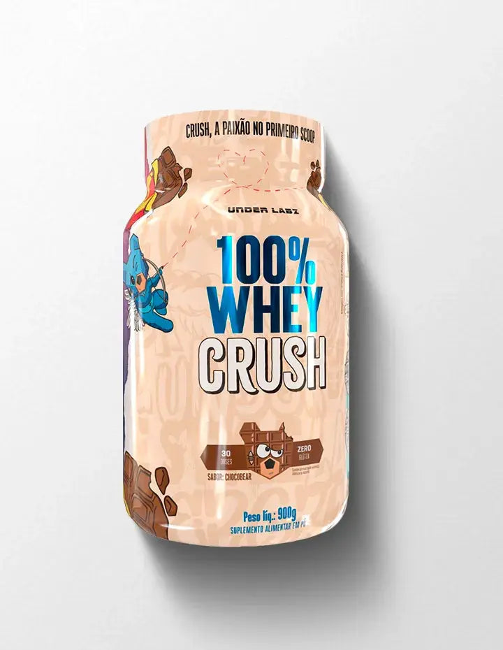 100% WHEY CRUSH CONCENTRADA POTE 900G - Under Labz