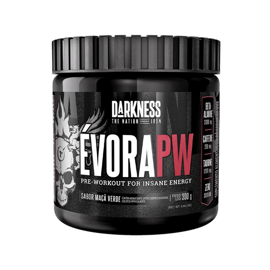 Pré Treino Évora Pw 300G Darkness Nova Formula Beta Alanina