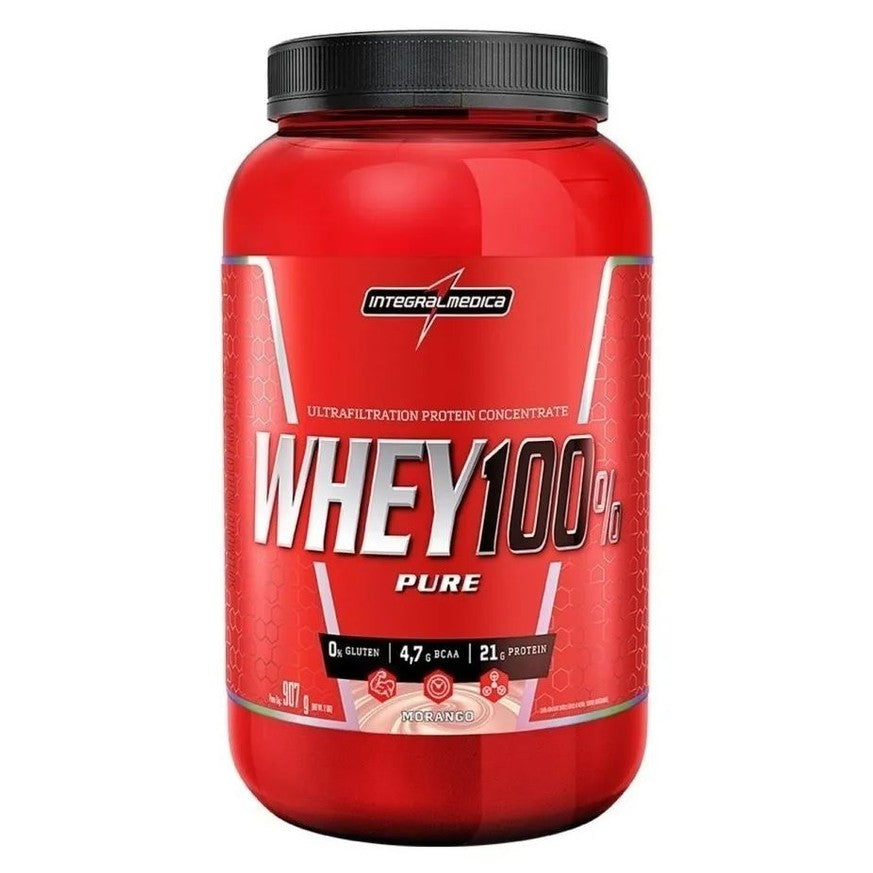 Whey 100% Pure Pote 900g  - Integralmedica
