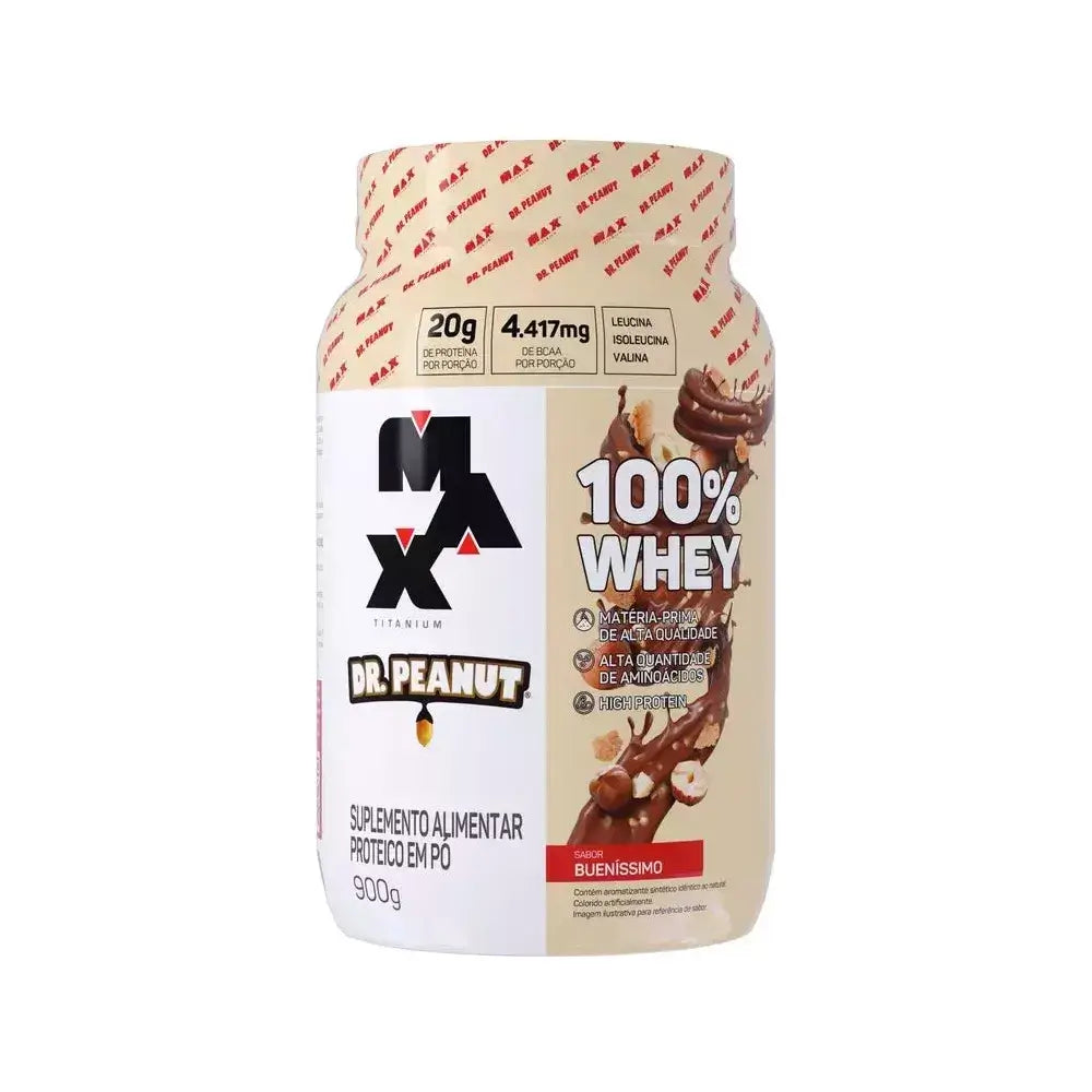 100% Whey Dr Peanut Pote 900g - Max Titanium