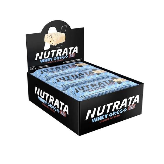 Whey Grego Bar (caixa com 12 unds) - Nutrata