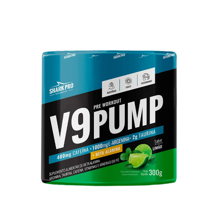 V9-pump - Pré Treino 300g (30 doses) - Shark Pro