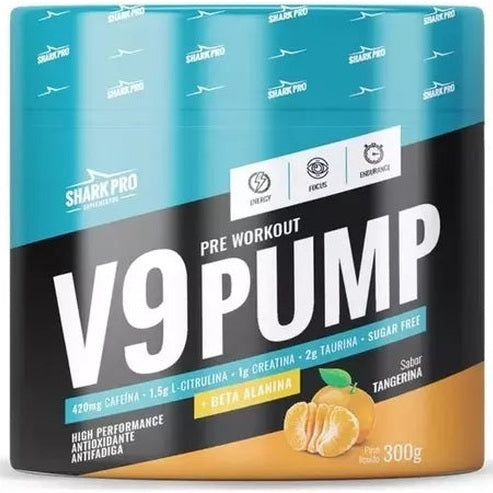 V9-pump - Pré Treino 300g (30 doses) - Shark Pro