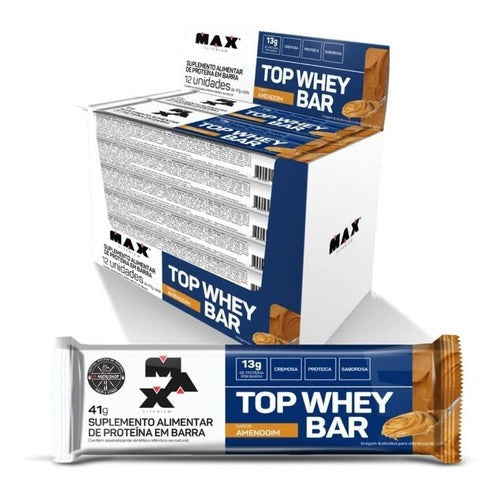Barrinha Top Whey Bar Performance Cx 12 Uni - Max Titanium