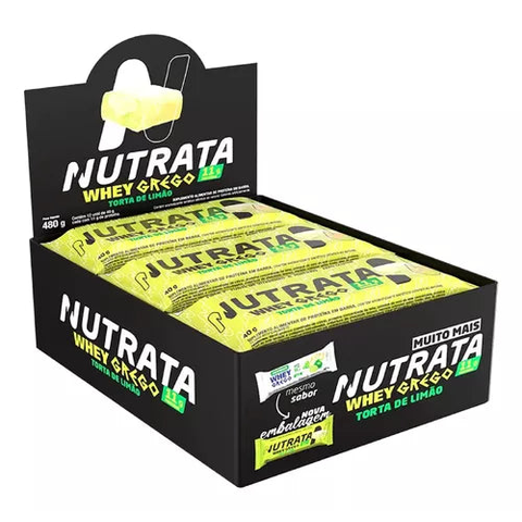 Whey Grego Bar (caixa com 12 unds) - Nutrata