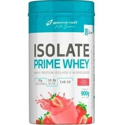 Isolate prime whey 900g ZERO LACTOSE (Proteína Isolada, Baixo Carbo) - Body Action