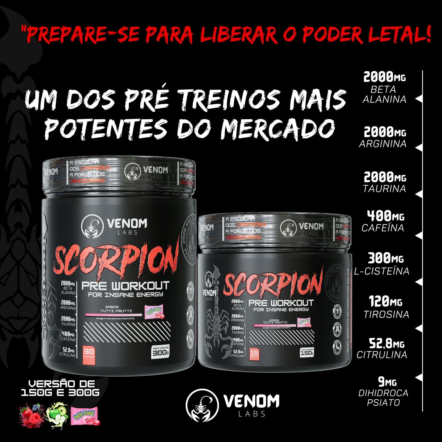 Scorpion 300G Pré Treino - Venom Labs