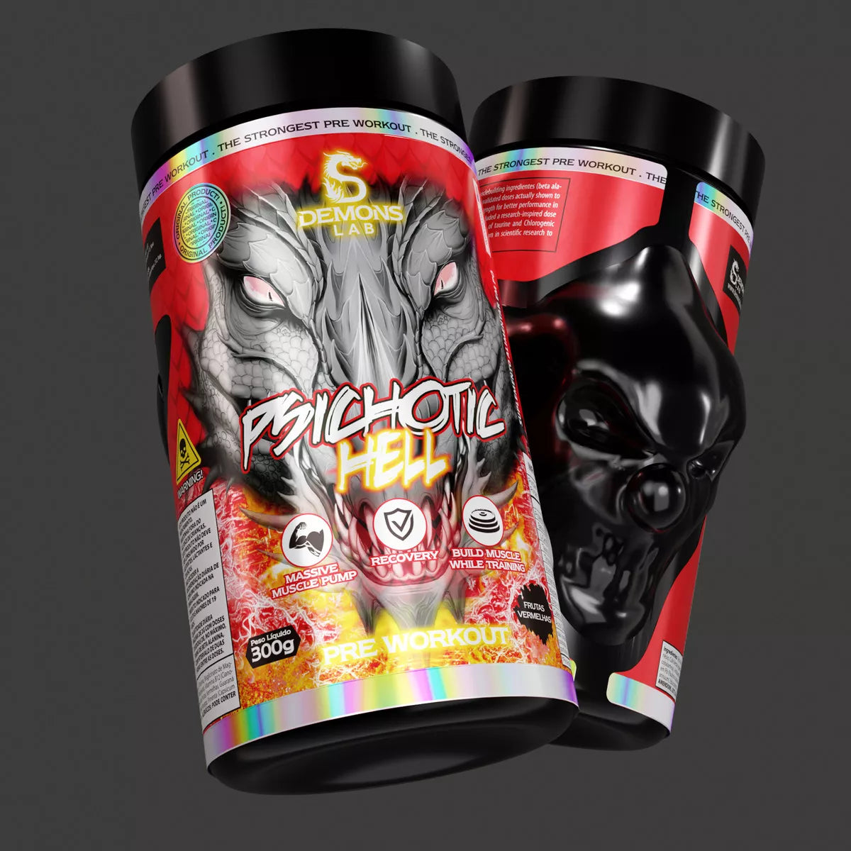 Pré Treino Psichotic Hell 300g - Demons Lab