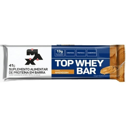 Barrinha Top Whey Bar Performance Cx 12 Uni - Max Titanium