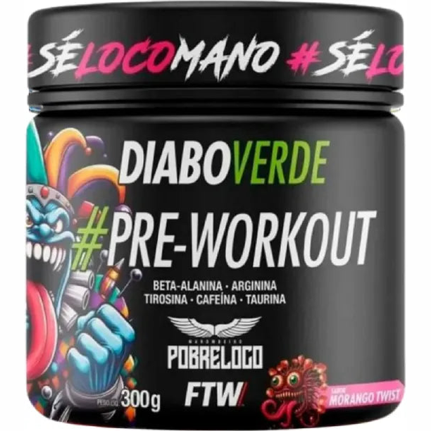 Diabo Verde Insano - Pré Treino -  300G Ftw